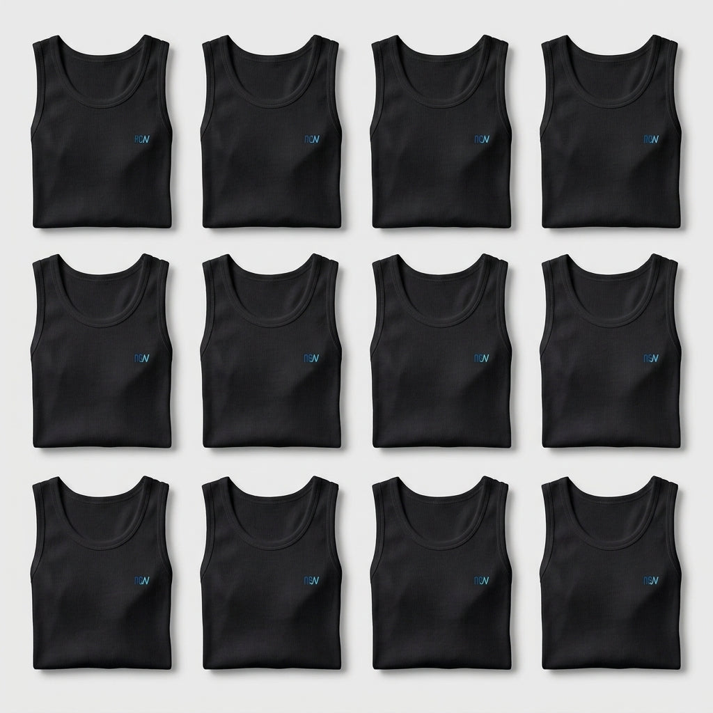 Organic Cotton Tank Top for Men– Sleeveless Undershirt Vest