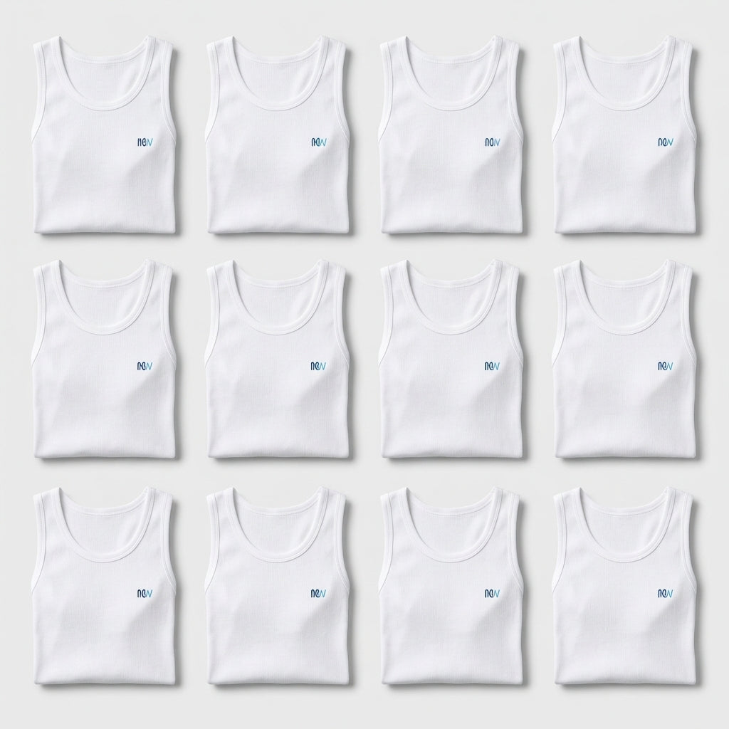 Organic Cotton Tank Top for Men– Sleeveless Undershirt Vest