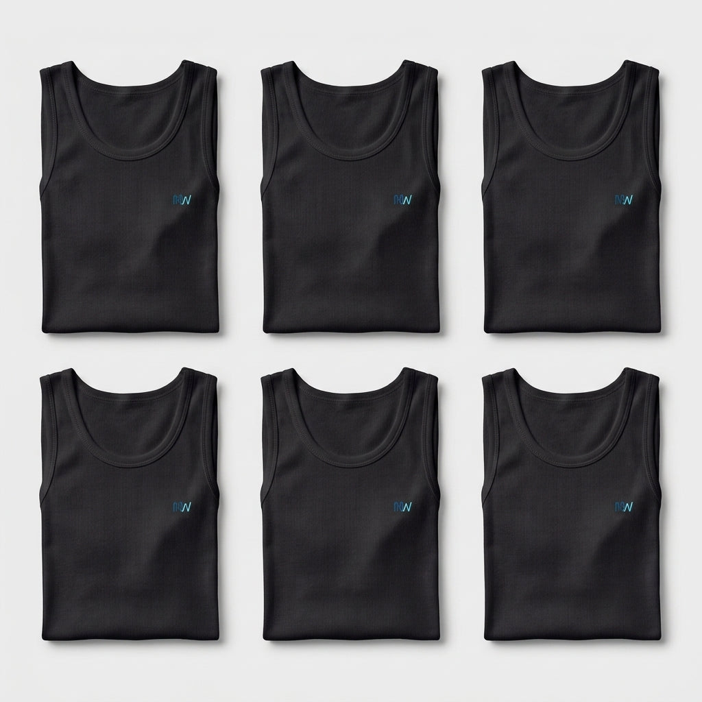 Organic Cotton Tank Top for Men– Sleeveless Undershirt Vest
