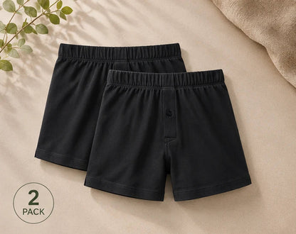 Organic Cotton Boxers - Covered Waistband