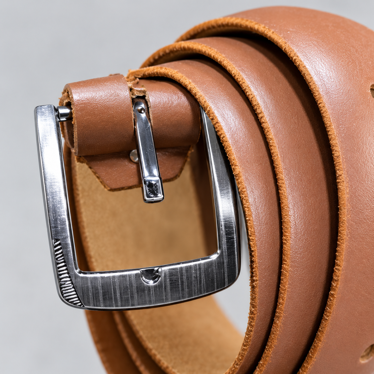 Men's Leather Belt – Tan Brown