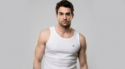 Organic Cotton Tank Top for Men– Sleeveless Undershirt Vest